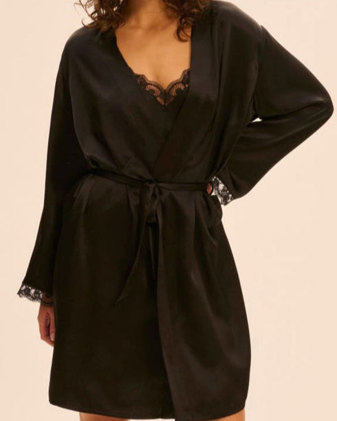 Kimono Schwarz LOVE ME SIMONE PÉRÈLE
